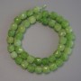 Natural Chrysoprase Beads, Olivine, Faceted Cube, 8.5 mm diameter, 5x8.5 mm ±, thread length 37 cm ±