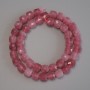 Tourmaline Beads Faceted Cube 9x9mm± on Thread, 37cm+ Length