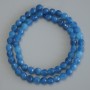 Apatite Beads on Thread, Faceted Round 6mm ±, Length 37cm ±