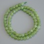 Chrysoprase Beads on Thread, Faceted Round Bead, 6mm diameter ±, 37cm length ±