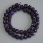 Sugilite Beads Granulated Cube, diameter 9x9mm, length 38cm on thread