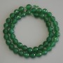 Chrysoprase Beads, Faceted Round 8mm, on Thread, 37 cm length