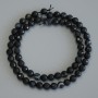 Agate Beads – faceted round 6mm diameter, 37cm length, on thread