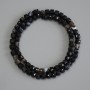 Agate Beads Faceted Cube 5x5mm, Threaded, 37cm length