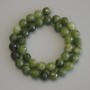 Jadeite Beads Faceted Round Bead, 10mm diameter, 37 cm length, on thread