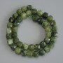 Jadeite Beads Faceted Cube, 8.5 mm, diameter 5x8.5 mm ±, length 37 cm ± on thread