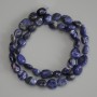 Sodalite Beads - Tumbled, 9-12x9 mm, thread length about 40 m