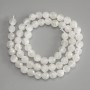 Beads Mountain Crystal Faceted Ball, 6mm dia. ±, 37cm ± length on thread