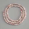 Rose Opal Faceted Round Beads 4mm+ on Thread, 38cm+ Length