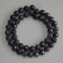 Iolite Beads, Faceted Round 8mm on Threaded Neckline, 37cm+ length