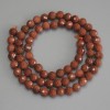 Synthetic Aventurine Beads Golden Sand Faceted Round 6mm+ on String, 39cm+ length
