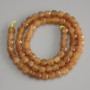 Citrene Beads Faceted Cube 6mm+ on Thread, 38cm+ Length