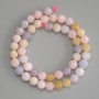 Morganite Beads - Faceted Sphere, 8mm diameter, on a thread 37cm long