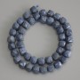 Pitted Coral Beads Grenated Cube 9x9mm, length 37cm