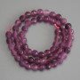 Tourmaline Beads Faceted Round 6mm+ on Thread, Length 37cm+