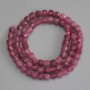 Tourmaline Beads faceted cube 5x5mm+ on thread, 36cm+ length