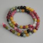 Tourmaline Beads Faceted Cube 5.5x5.5mm+ on Thread, 36cm+ Length