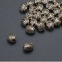 Bead Inlay Fitting, inner hole 1.5 mm + -, outer diameter 5.5×7 mm + -, packaging 20 g, 28 pcs. (+ -)