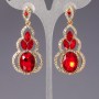 Earrings with Crystals "Lindy" "Chandeliers" "Linda"