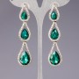 Earrings with Crystals "Chandeliers" "Chandeliers" "Raindrops"