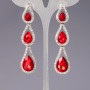 Earrings with crystals "Chandeliers" "Chandeliers" "Rain Drops"