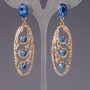 Crystal Earrings "Slov’yanka" "Lustres" "Slovyanka"