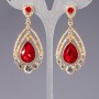 Earrings with crystals "Chandeliers" "Chandeliers" "Ambience"