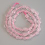 Pink Quartz Faceted Beads, 6-8x6mm, 39cm length on a thread