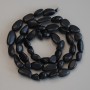 Shungite Faceted Beads, 7-10x8 mm, 40 cm on Thread