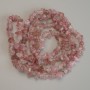 Strawberry Quartz Beads chip, diameter 6-10×4mm+-, length 80cm+- on a thread