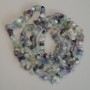 Fluorite Beads Chip, diameter 7-9×2-6mm, length 80cm on thread
