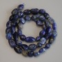 Sodalite Faceted Beads, 8–12×7 mm, on Thread, 40 cm long