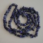 Sodalite Chip Beads, 6-9×2-4 mm, 80 cm length on fishing line