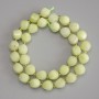 Chrysoprase Beads Cut Diamond-shaped 10x8 mm+ on Bead Thread with Beads on a Thread length 39 cm