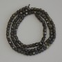 Sunstone Obsidian Faceted Cubes Beads, 3mm diameter ±, 39cm length ± on thread