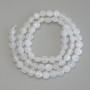 Beads Mountain Crystal Faceted Coin 6mm Ø, 39cm+/- on a thread