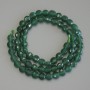 Chrysoprase Beads, faceted coin shape, 6 mm diameter, ~39 cm length on a thread