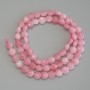 Beads Tinted Quartz 'Tourmaline' artificial faceted coin, diameter 6mm±, length 39cm± on a strand