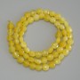 Citrine Beads, Faceted Coin Shape, 6 mm diameter, 39 cm length onThread