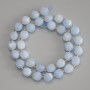 Aquamarine Beads, Faceted Diamond Shape, 10x8.5 mm, 5 mm+-, on Thread, 39 cm+- length