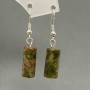 Unakit Earrings (Hepilolite) Cylinder, diameter 8x17mm, length 38mm+