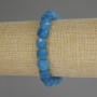 Faceted Apatite Bracelet Cube Bead, 9x9 mm, 18 cm (stretch)