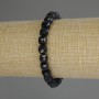 Bracelet Turmaline, faceted cube, diameter 7x7 mm, length 18 cm (stretch)