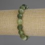 Bracelet Jadeite Faceted Bead, 10mm diameter ±, length 18cm (stretch)