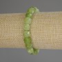 Chrysoprase Olivine Beaded Cubic Bracelet, diameter 8.5 mm, length 18 cm (stretch)