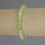 Chrysoprase Olivine Faceted Ball Bracelet, 8 mm diameter, 18 cm length (stretch)