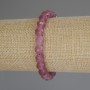 Tourmaline Bead Bracelet, faceted round beads 8mm dia., 18cm (stretch)