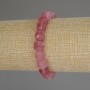 Tourmaline Bead- Faceted Cube Bracelet, 8x8 mm cubes, 18 cm (stretch)