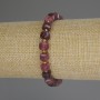 Tourmaline Beaded Cube Bracelet, 7x7 mm cubes + 3 mm beads, stretch bracelet, 18 cm