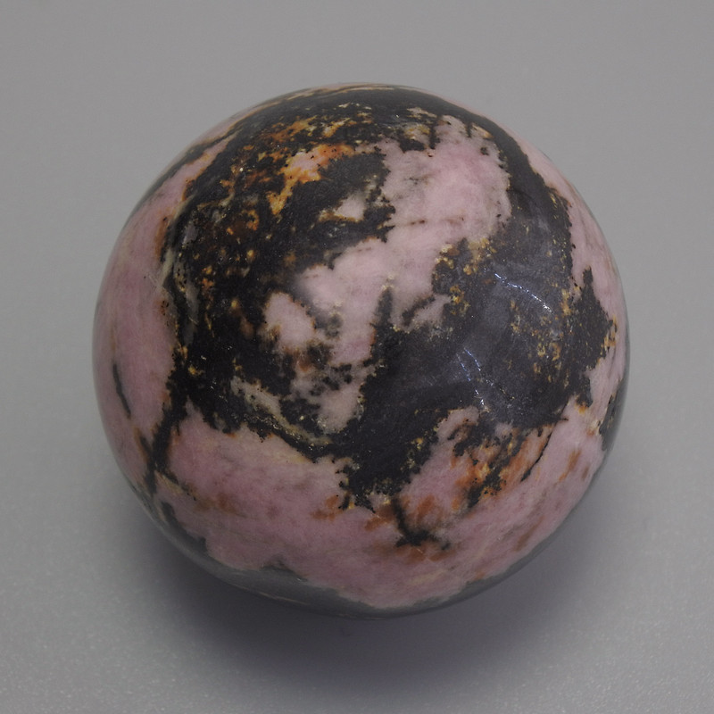 Souvenir sphere made of natural rhodonite, diameter 30mm+